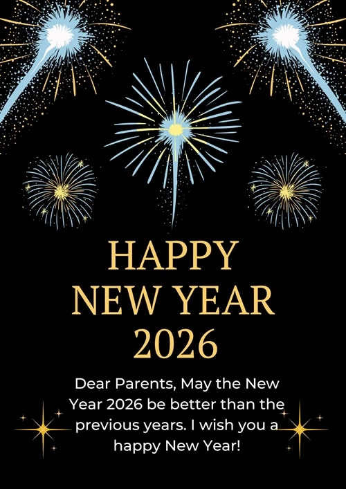 New Year 2026 Wishes For Parents