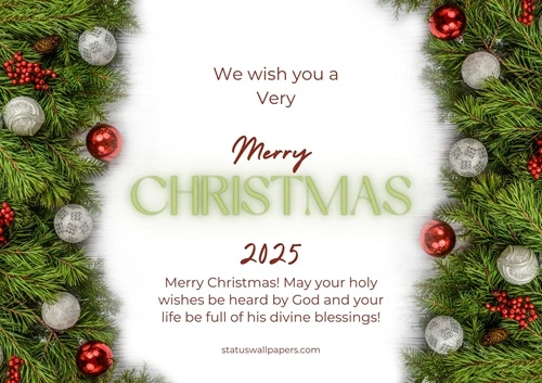 Religious Merry Christmas 2025 Status