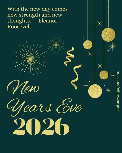 When is New Years Eve 2026 in America