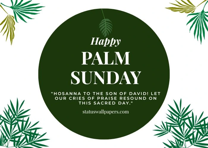 Palm Sunday Hosanna Captions